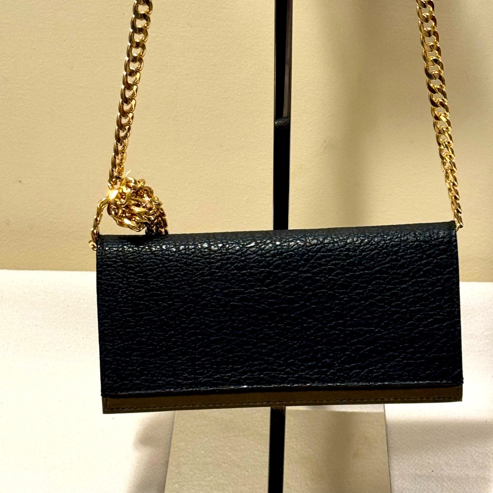 POLA LEATHER BLACK LONG WALLET IN NWOT CONDITION